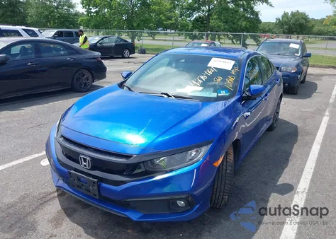 2020 Honda Civic Sport из США, поврежденный, VIN 2HGFC2F81LH580614